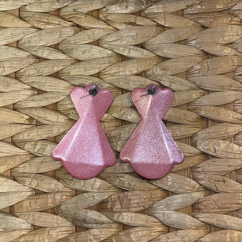 Vintage Shimmer Finish Earrings - Picture 2 of 3